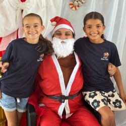 Ceia de Natal no Projeto Bom Menino 2025