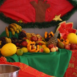 Ceia de Natal no Projeto Bom Menino 2025