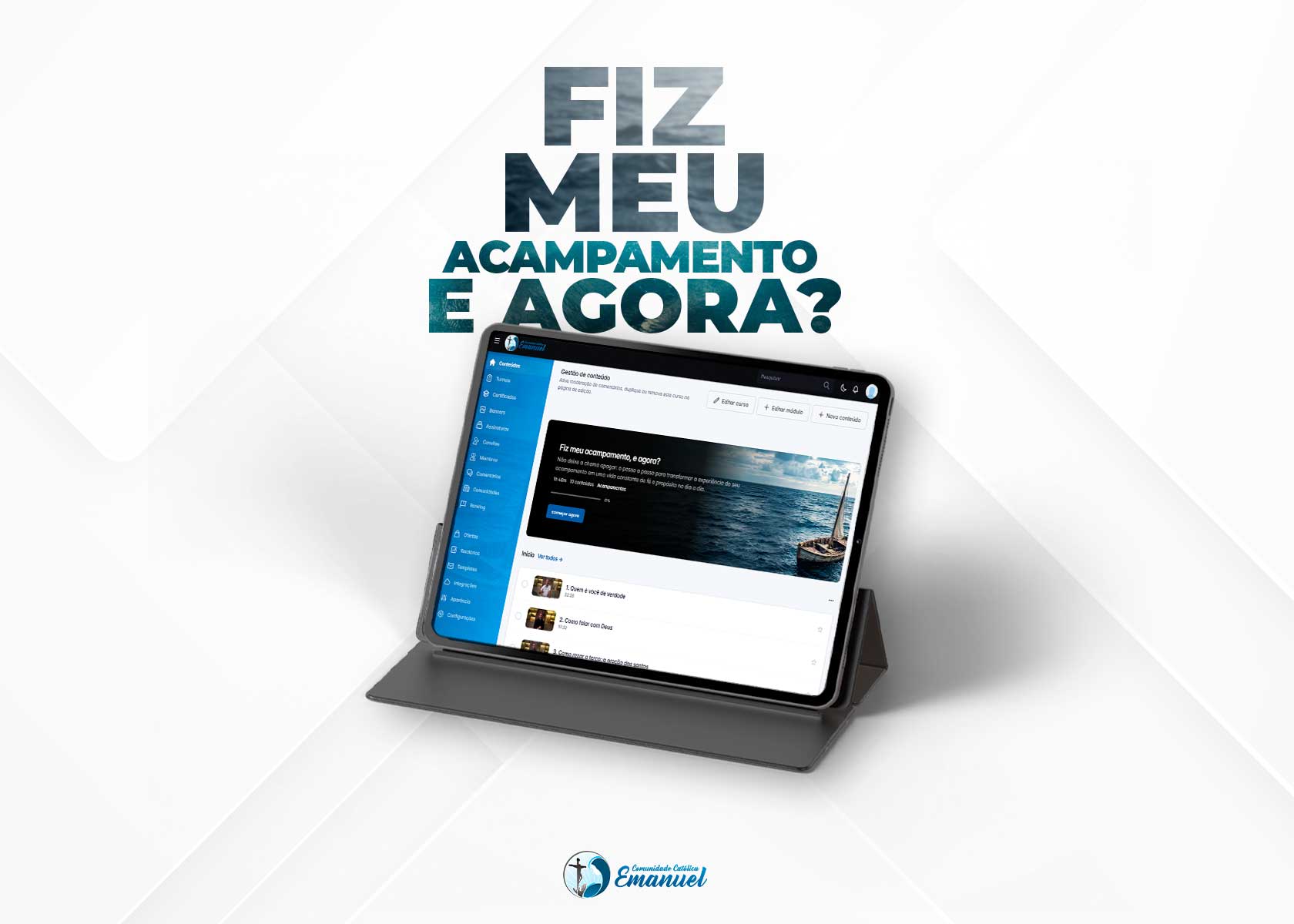 fiz meu acampametno